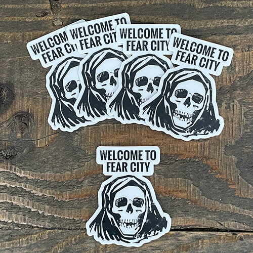 "Welcome To Fear City" Sticker 5 Pack 