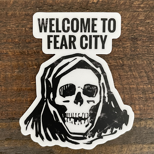 "Welcome To Fear City" Sticker 5 Pack 