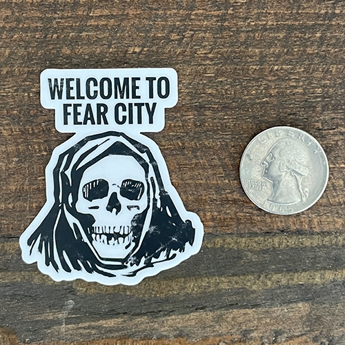 "Welcome To Fear City" Sticker 5 Pack 